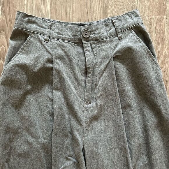 ASOS Gray Wide Leg Pants with High-Waisted Design - Picture 4 of 8